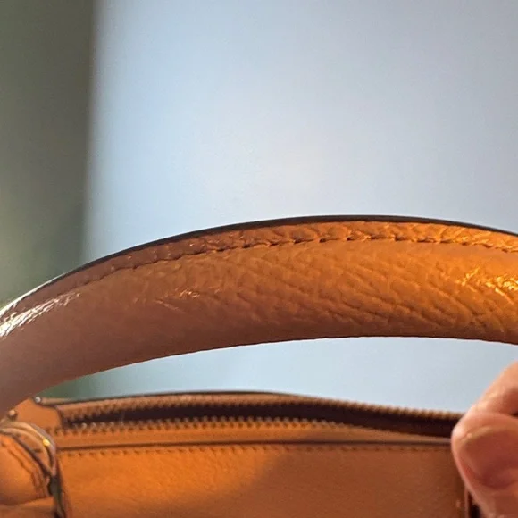 Coach Nude/Beige Leather Satchel Bag - Picture 12 of 16